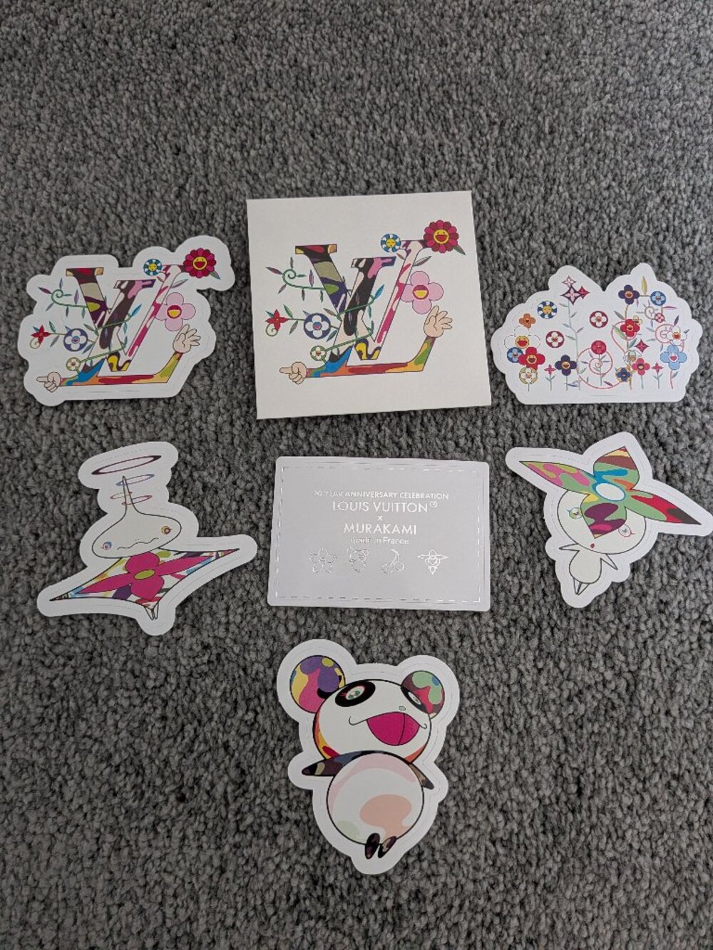 Louis Vuitton x Takashi Murakami 2025 Limited Edition Sticker Pack (6 Stickers)